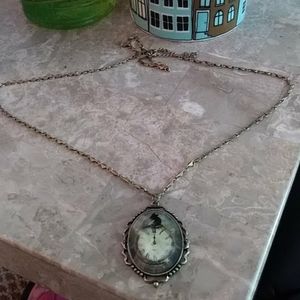 Faux Watch Pendant with Mouse